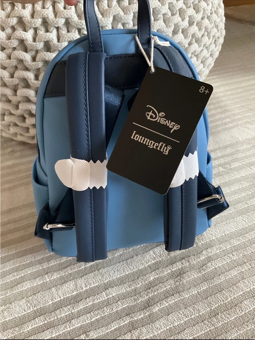 NWT RARE Loungefly Disney Lilo & Stitch Figural Stitch with Lei Mini Backpack.